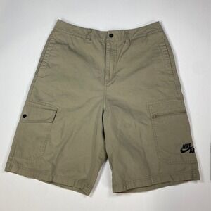 Nike Air Men's‎ Cargo Shorts Size 32 Medium Khaki Casual Activewear